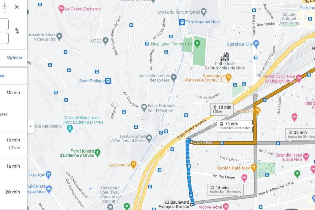 Bd Grosso Apt 4 Prs, 300M Plage, Clim, Parking Nice Dış mekan fotoğraf